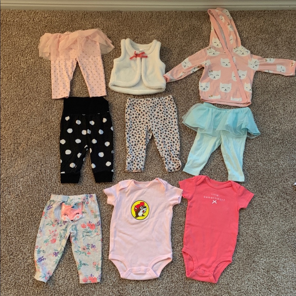 Baby clothes size 6 months.